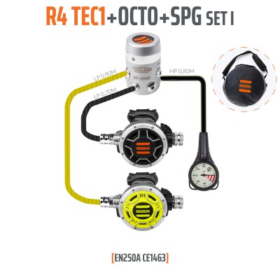 TecLine R4 TEC1 zestaw I z oktopusem i manometrem - EN250A