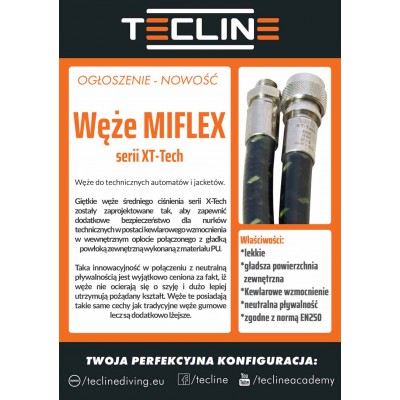 Miflex Wąż XTR LP Carbon Średniego Ciśnienia