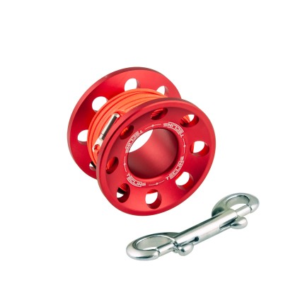 Tecline szpulka 30m aluminiowa z karabinkiem